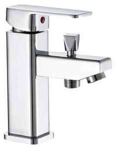Miscelatore per lavabo con doccetta, finitura cromata, multifunzione