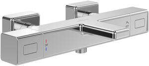 Rubinetteria e accessori universali: termostato per vasca da bagno, miscelatore per vasca con protezione antiscottatura e blocco di sicurezza a 38°, miscelatore per vasca