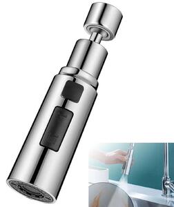 Prolunga per rubinetto da cucina, rubinetto a risparmio idrico, 3 modalità, girevole a 360°