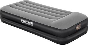 Materasso gonfiabile elettrico singolo XL-Mid nero 191x97x46 cm