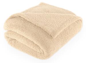 Coperta beige in micropile 150x200 cm Cocoon – Tiseco Home Studio