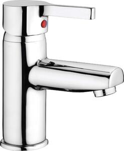Rubinetto monocomando per lavabo - Ottone cromato - Limitatore di temperatura - Completo di kit di scarico