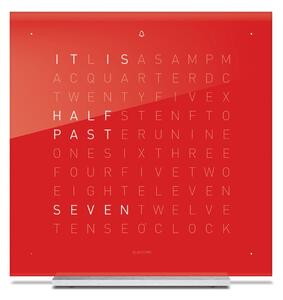 QLOCKTWO TOUCH 13,5X13,5 CM ROSSO