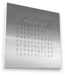 QLOCKTWO CLASSIC 45X45 QT4 PANNELLO STAINLESS STELL