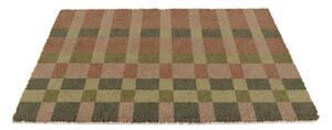 Zerbino in fibre di cocco 40x60 cm Pink and Blue Check – Artsy Doormats