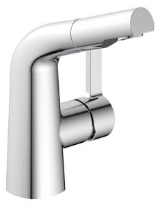 Miscelatore per lavabo con doccetta estraibile e funzione di risparmio idrico