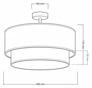 Brilagi - Plafoniera LED BOHO ECO 1xE27/10W/230V diam. 40 cm crema