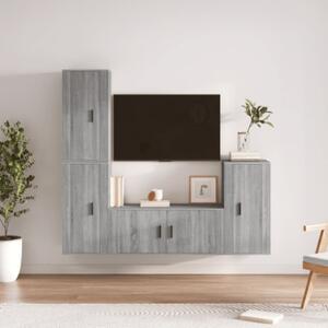 Mobile Porta TV Sospeso 120 Cm Design Moderno Muson Effetto Legno