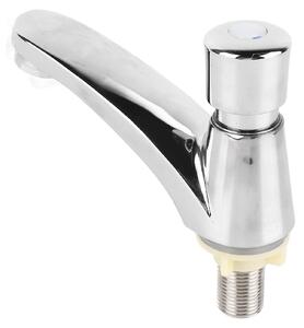 Rubinetto per lavabo, in acciaio inossidabile, senza perdite, semplice, solo acqua fredda, in ottone, resistente