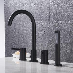 Set completo per doccia da soffitto, con soffione e tubo flessibile