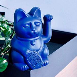 LUCKY CAT WAVING CAT 15X10,5 DARK BLUE