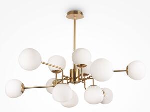 Maytoni Lampadario moderno con diffusori in vetro e struttura in metallo Erich - 40W ORO