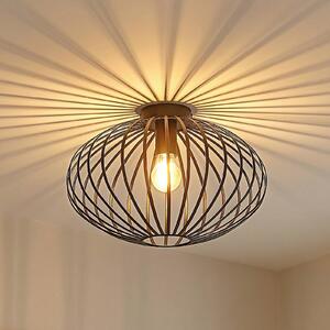 Plafoniera soffitto Maivi Lindby, dimmerabile, Nero, Soggiorno / Sala da pranzo, Metallo, Moderno, Plafoniera