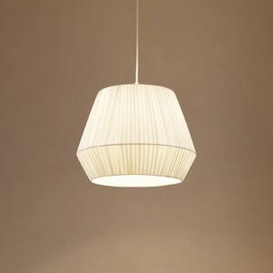 Lampada a sospensione Vitore Lindby, dimmerabile, Bianco / Opale, Soggiorno / Sala da pranzo, Tessuto / Stoffa / Seta, Scandinavo, Lampada a sospensione