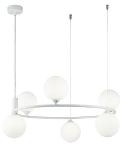 Maytoni Sospensione grande in metallo diffusori regolabili in altezza Ring - 25W BIANCO