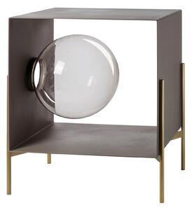 Arti & Mestieri Mobile da soggiorno di design Globe piccolo- in 6 combinazioni Fango / base oro laccato