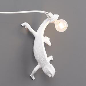 LAMPADA IN RESINA SELETTI CHAMELEON LAMP RIGHT GOING DOWN WHITE ART. 15091