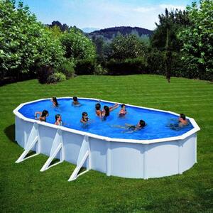 Piscina in acciaio Ovale 730x375x120 h con depuratore a sabbia serie Fidji GRE KIT730ECO
