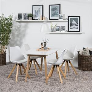 Actona Nagano, Tavolo fisso rettangolare, Bianco, MDF, Domestico, 4 gambe/piedi