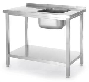 Mobile lavello con ripiano, avvitato, HENDI, Kitchen Line, 1000x600x(H)850mm