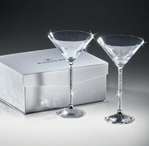 RANOLDI cocktail coppia in cristallo elegante art cx 5075