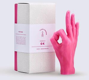 CANDLE HAND OK PINK