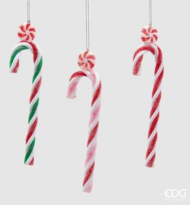 EDG - Enzo De Gasperi addobbo di natale set 3 pezzi candy h 18