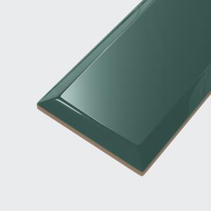 Piastrella per rivestimenti in argilla colore sp. 7 mm. METRO EMERALD GLOSSY verde
