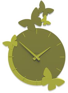 CalleaDesign Orologio Farfalle color verde oliva