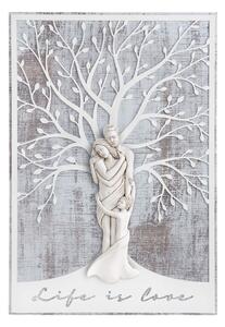 BONGELLI PREZIOSI capezzale albero love famiglia shabby beige