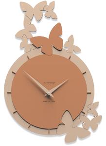 CalleaDesign Orologio farfalle danzanti color abbronzato