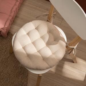 Cuscino per sedia beige Ø 40 x Sp 6.5 cm
