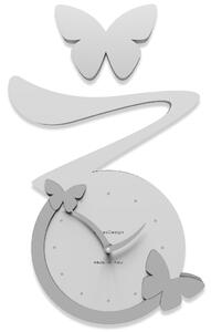 Calleadesign Orologio Farfalla color bianco