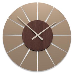 CalleaDesign Orologio da parete grande EXTREME L D. 100 cm rovere wengè