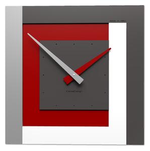 CalleaDesign Clock40 orologio da parete – rubino cm 40 x 40