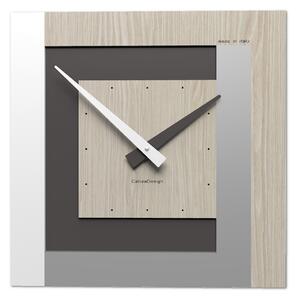 CalleaDesign Clock40 orologio da parete – rovere breeze cm 40 x 40