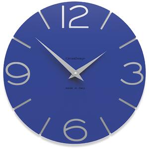 CalleaDesign Orologi da parete colore blu elettrico Smile