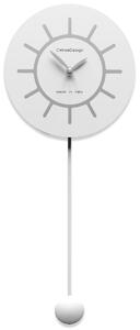 CalleaDesign Orologio a pendolo da parete Filippo color bianco