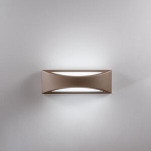 Applique led weiss in alluminio bronzo 16w 1800lm cct ip65 36x12x11