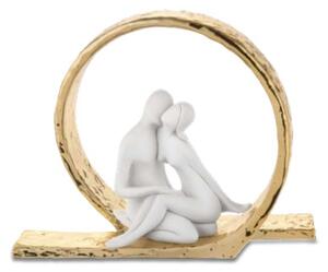 BONGELLI PREZIOSI statua coppia innamorati con arco d. 30 oro