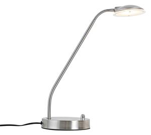 Lampada da tavolo moderna in acciaio con LED - Eva