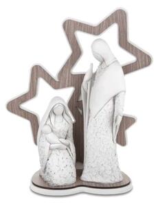 BONGELLI PREZIOSI statua Sacra Famiglia con stelle h 29