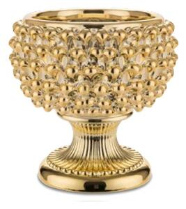 BONGELLI PREZIOSI vaso a forma di pigna siciliana d 25 cm oro