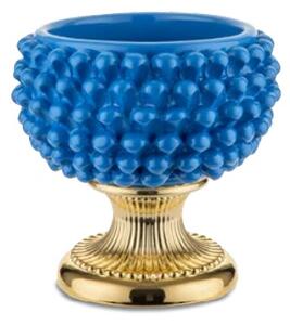 BONGELLI PREZIOSI vaso a forma di pigna siciliana d 25 cm blu