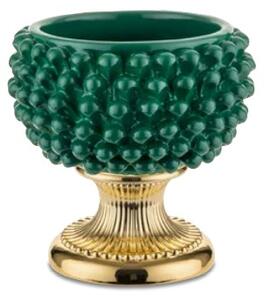 BONGELLI PREZIOSI vaso a forma di pigna siciliana d 25 cm verde