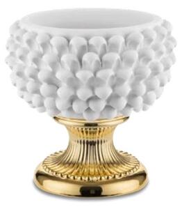 BONGELLI PREZIOSI vaso a forma di pigna siciliana d 25 cm bianco