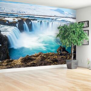 Carta da parati Goddafoss Waterfall 104x70 cm