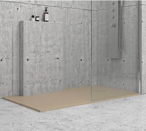 KAMALU - Piatto doccia pietra 80x100 colore tortora | KAM-CP100