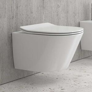 WC sospeso senza brida sedile soft-close | KLEA-S - KAMALU