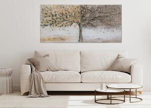 AGAVE quadro dipinto a mano su tela di cotone Seasons cm 150 x 70